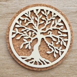 Tree of Life Cork Coaster